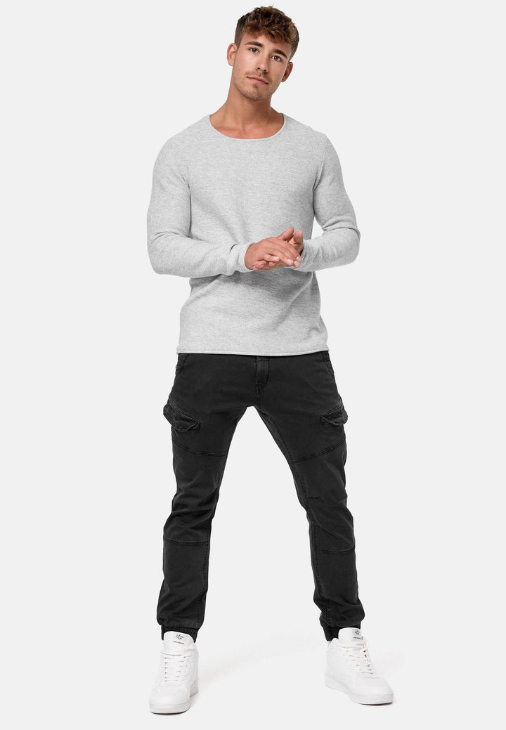 Indicode Herren Hills Cargohose aus 98% Baumwolle mit 6 Taschen - INDICODE