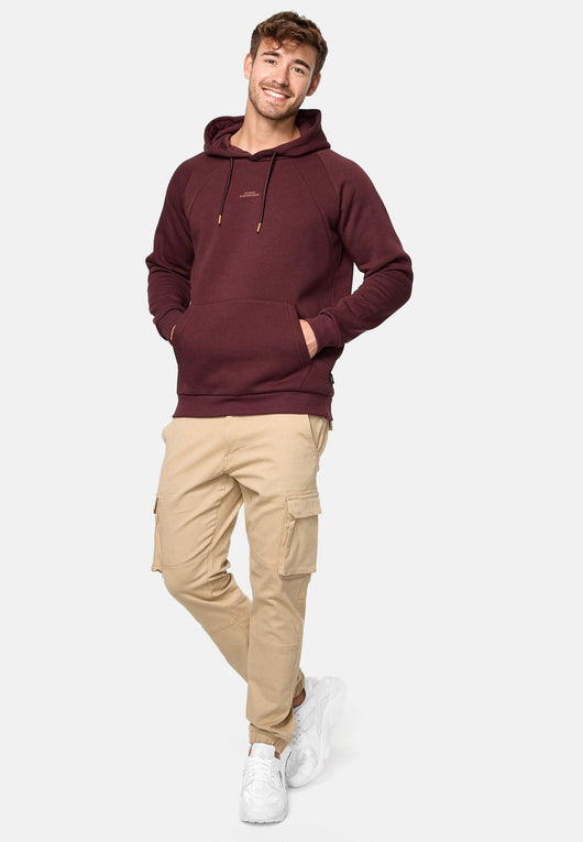 Indicode Herren Virginia Sweatshirt mit Kapuze | Hoodie Kapuzenpullover für Männer