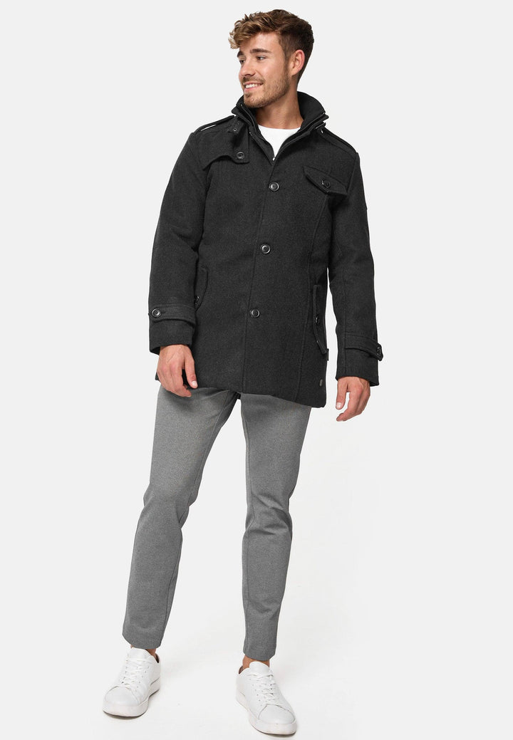 Indicode Herren Brandon Kurzmantel mit Stehkragen - INDICODE