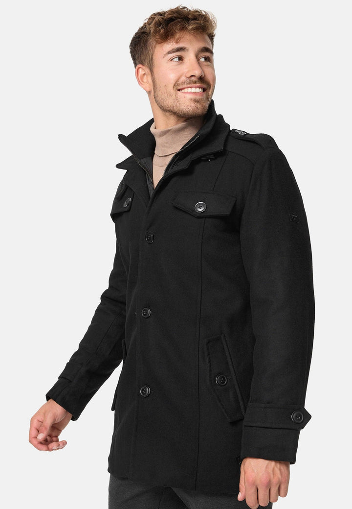 Indicode Herren Brandon Kurzmantel mit Stehkragen - INDICODE