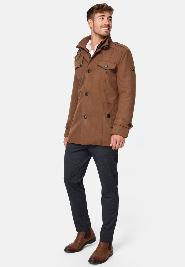 Indicode Herren Brandon Kurzmantel mit Stehkragen - INDICODE