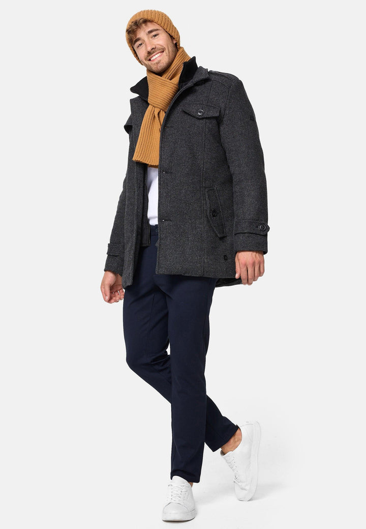 Indicode Herren Brandon Kurzmantel mit Stehkragen - INDICODE