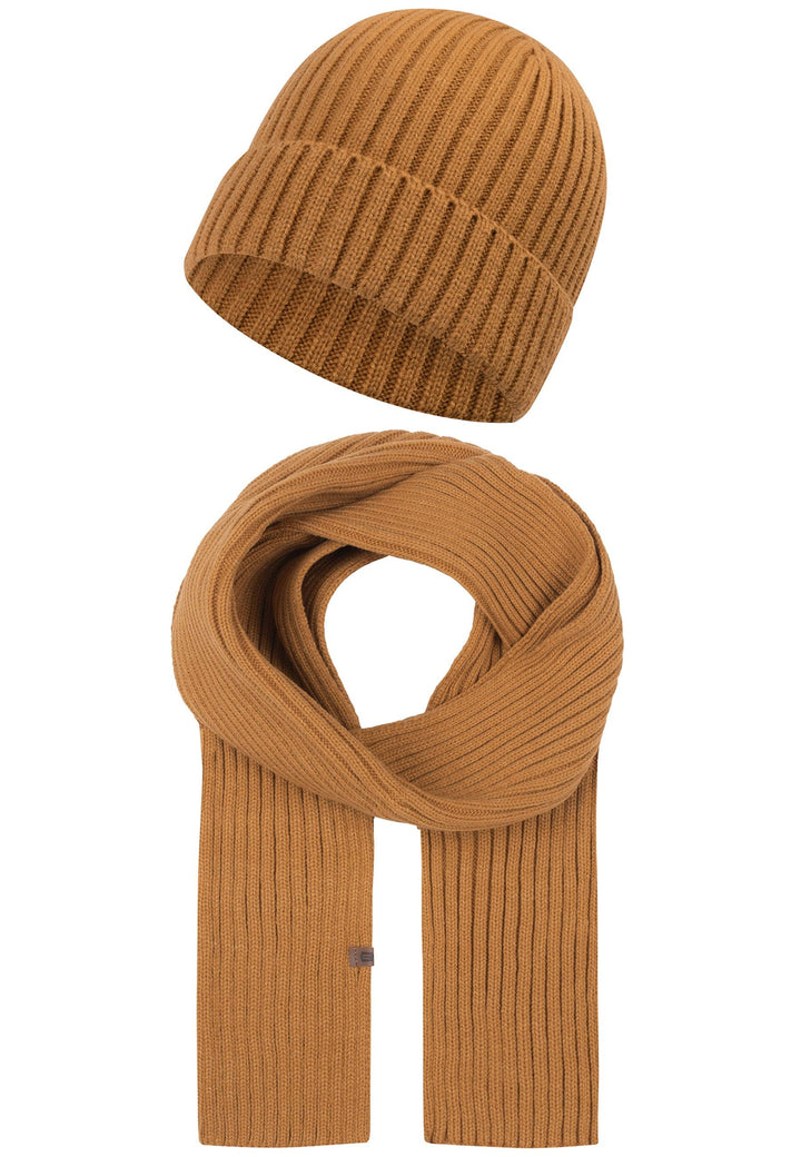 Indicode Herren Geyser Winter-Set Mütze & Schal - INDICODE