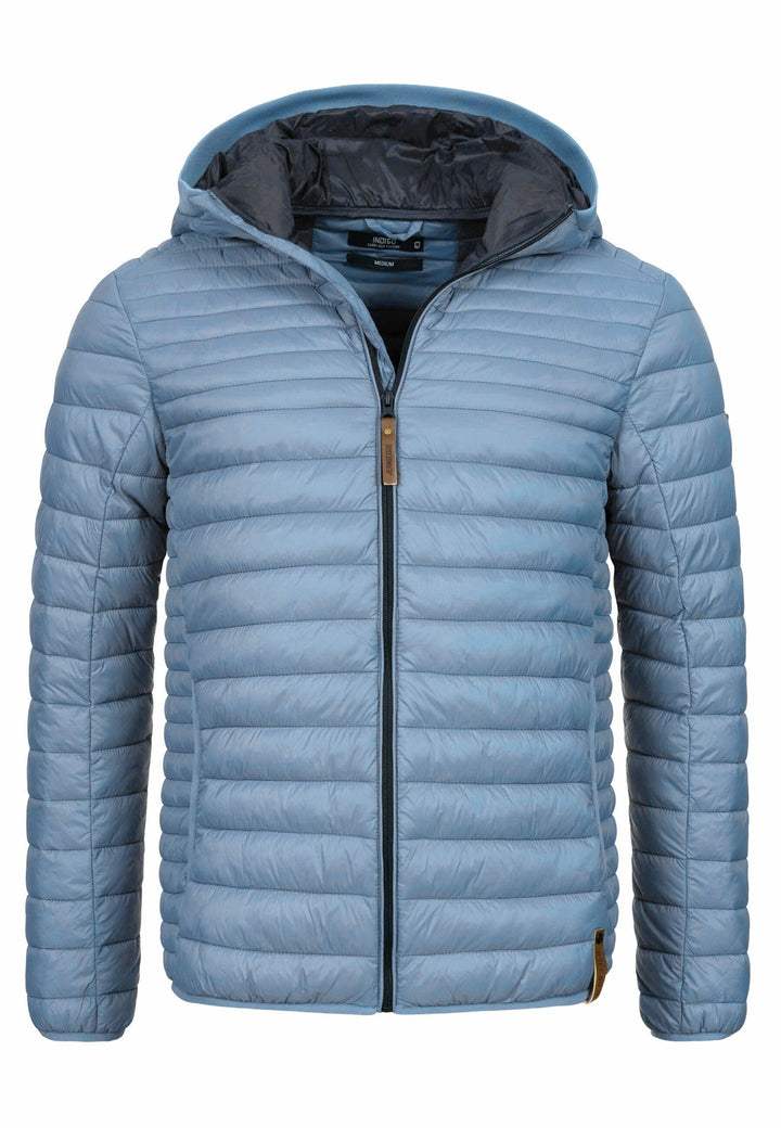 Indicode Herren Bowers Steppjacke in Daunenjacken-Optik mit Kapuze - INDICODE