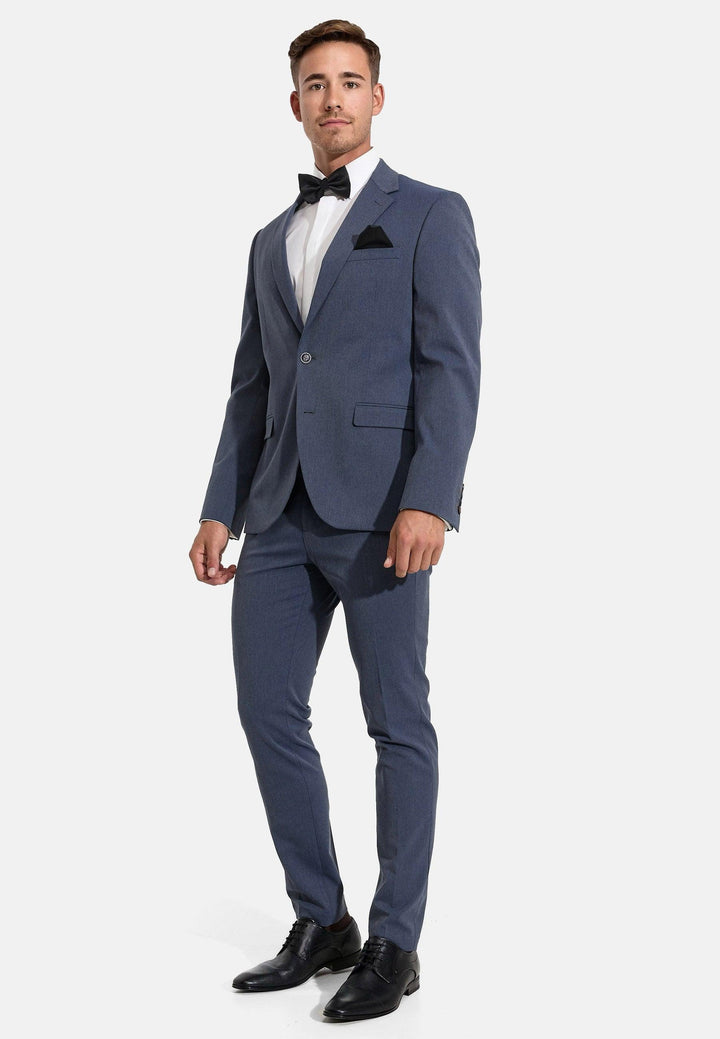 Jeff Herren George Plain Blazer mit Stretch | klassisches Sakko Herrenjackett - INDICODE