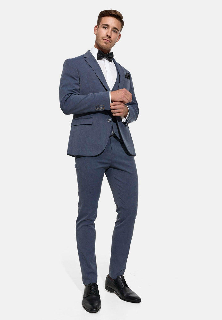 Jeff Herren George Plain Blazer mit Stretch | klassisches Sakko Herrenjackett - INDICODE