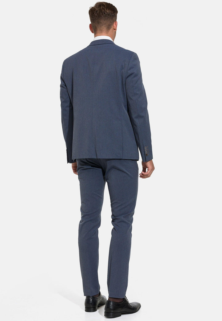 Jeff Herren George Plain Blazer mit Stretch | klassisches Sakko Herrenjackett - INDICODE