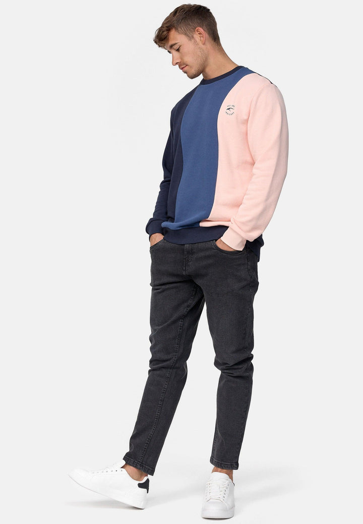 Indicode Herren Willow Sweatshirt 3-farbig mit Rundhalsausschnitt - INDICODE