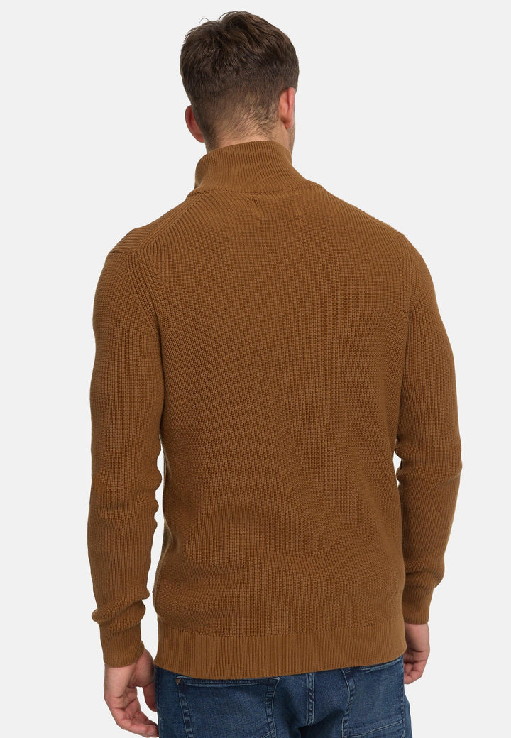 Indicode Herren Dodson Strickjacke mit Stehkragen aus 100% Baumwolle - INDICODE