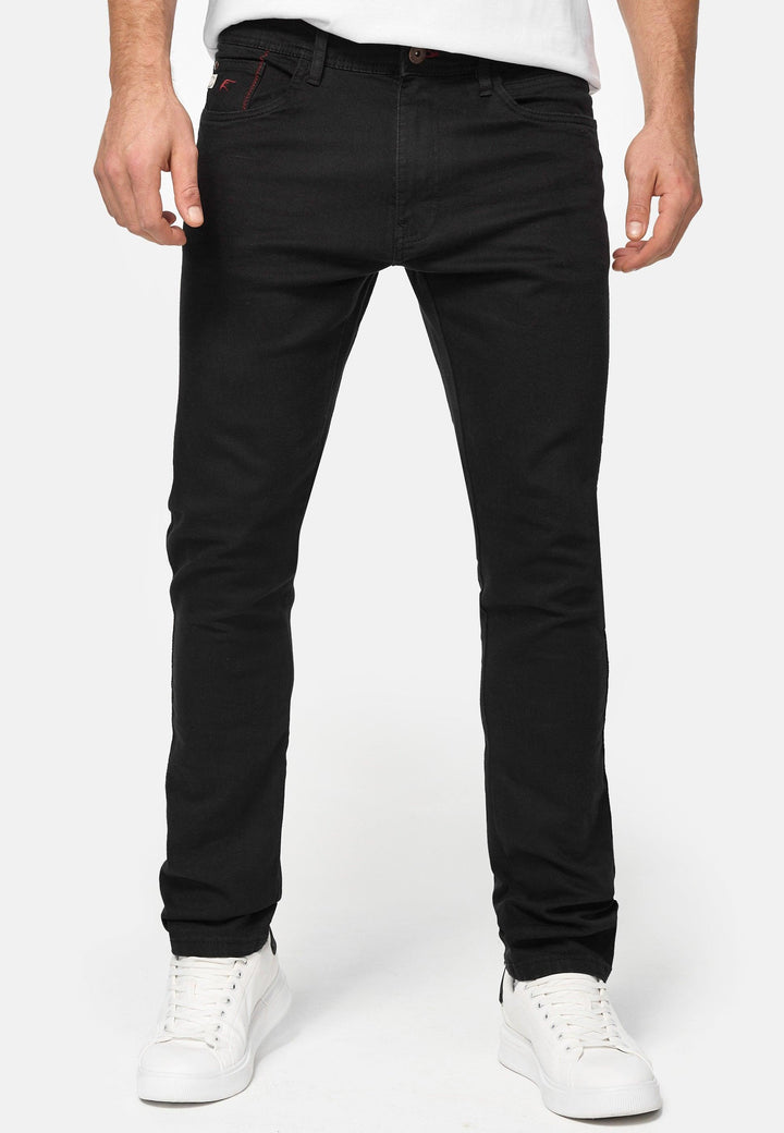 Indicode Herren Jake Super Stretch Jeanshose aus 90% Baumwolle mit 5 Taschen - INDICODE