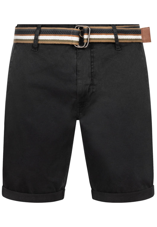 Indicode Herren INCunning Chino Shorts mit 4 Taschen inkl. Gürtel aus 98% Baumwolle