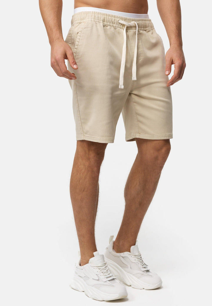 Indicode Herren Kendari Chino Shorts aus 80% Baumwolle - INDICODE