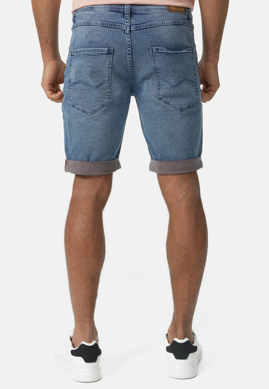 Indicode Herren INZalento Jeans Shorts mit 4 Taschen aus Baumwolle