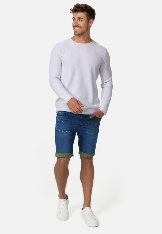 Indicode Herren INZalento Jeans Shorts mit 4 Taschen aus Baumwolle