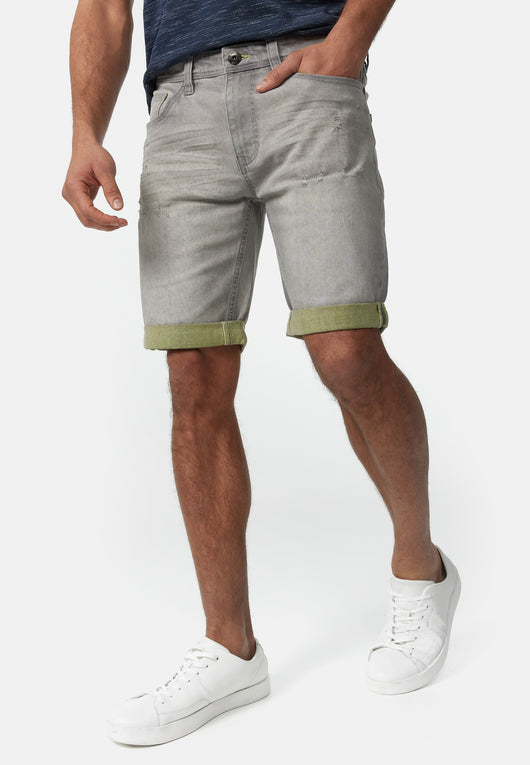 Indicode Herren INZalento Jeans Shorts mit 4 Taschen aus Baumwolle