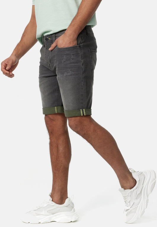 Indicode Herren INZalento Jeans Shorts mit 4 Taschen aus Baumwolle