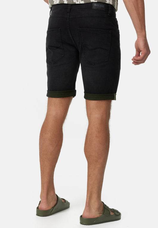 Indicode Herren INZalento Jeans Shorts mit 4 Taschen aus Baumwolle