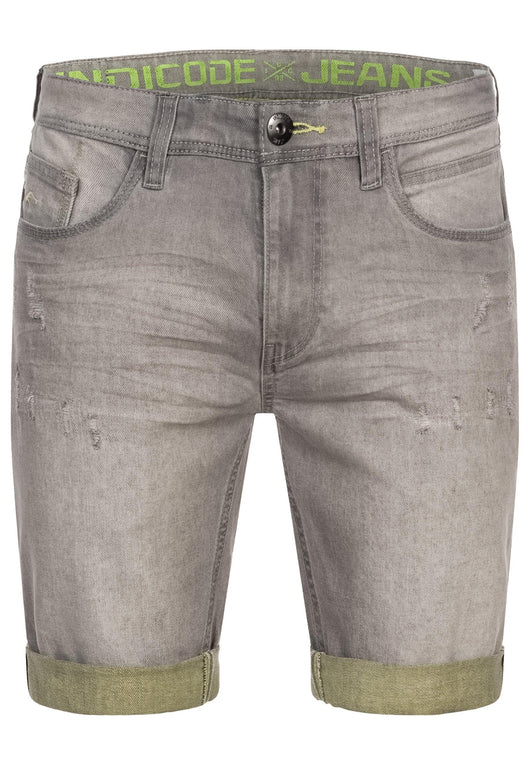 Indicode Herren INZalento Jeans Shorts mit 4 Taschen aus Baumwolle