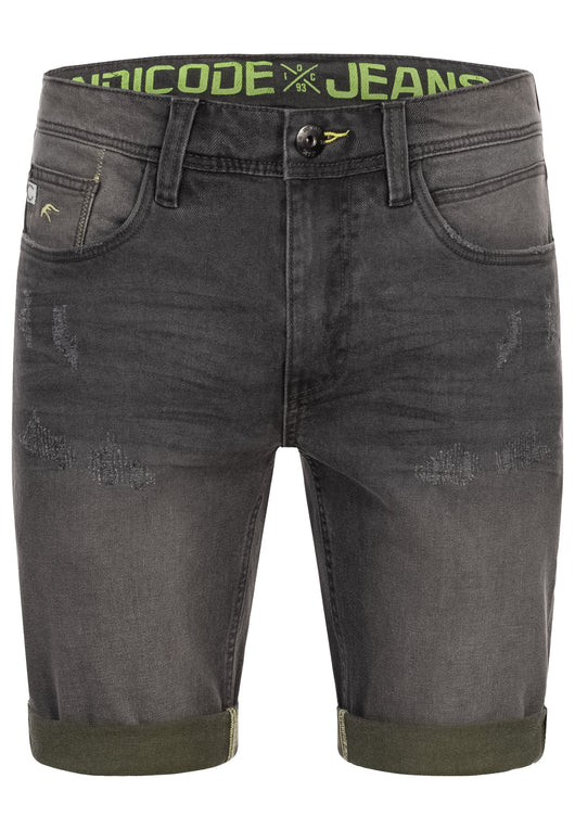 Indicode Herren INZalento Jeans Shorts mit 4 Taschen aus Baumwolle