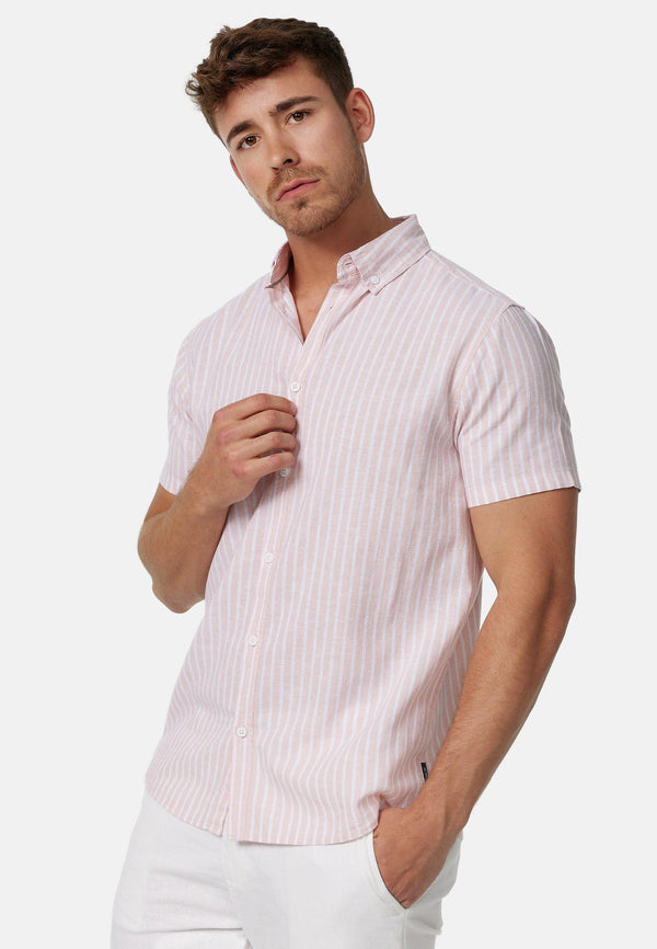 Indicode Herren INBravida Kurzarm-Hemd mit Button-Down-Kragen
