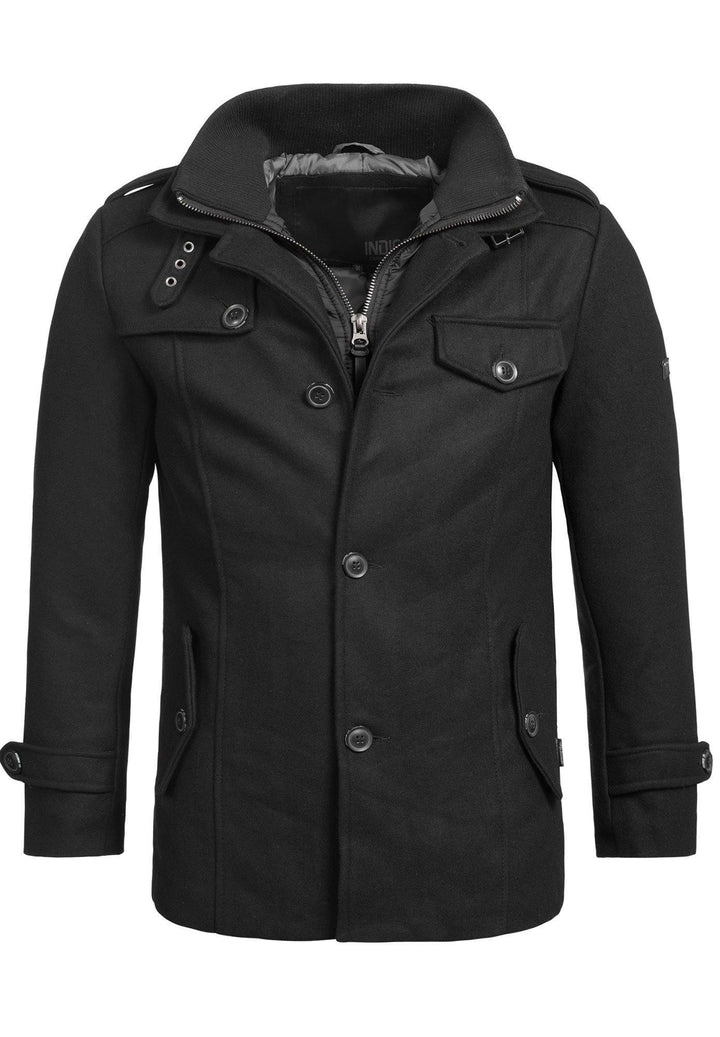Indicode Herren Brandon Kurzmantel mit Stehkragen - INDICODE