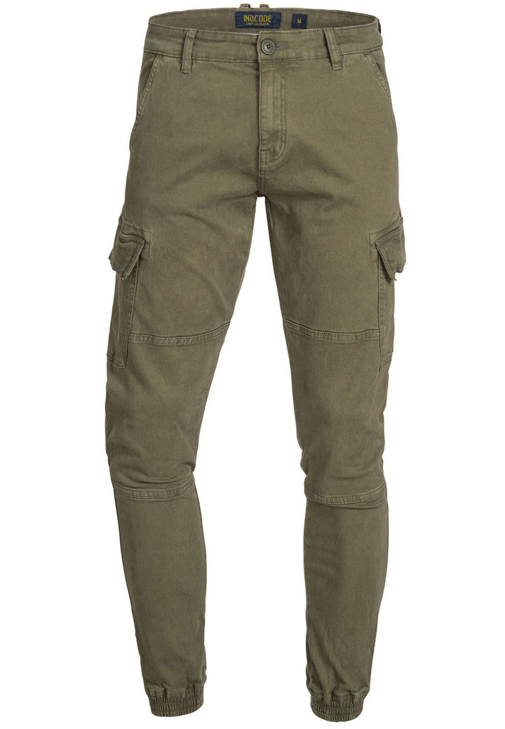 Indicode Herren August Cargohose aus Baumwolle mit 6 Taschen
