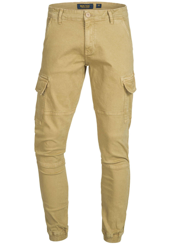 Indicode Herren August Cargohose aus Baumwolle mit 6 Taschen