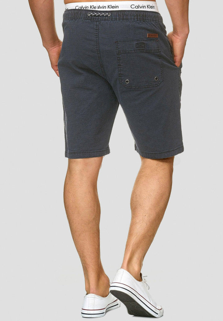 Indicode Herren Stoufville Chino Shorts mit 3 Taschen und Kordel aus 98% Baumwolle - INDICODE