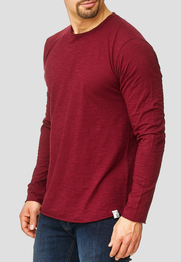 Indicode Herren Willbur Longsleeve Langarmshirt aus 100% Baumwolle - INDICODE