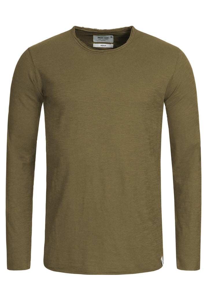 Indicode Herren Willbur Longsleeve Langarmshirt aus 100% Baumwolle - INDICODE