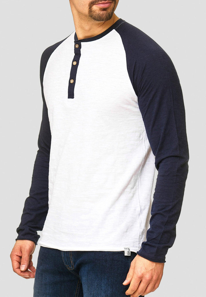 Indicode Herren Willbur Longsleeve Langarmshirt aus 100% Baumwolle - INDICODE