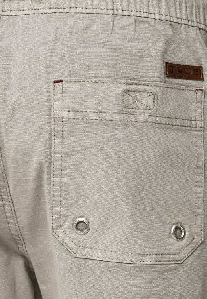 Indicode Herren Stoufville Chino Shorts mit 3 Taschen und Kordel aus 98% Baumwolle - INDICODE