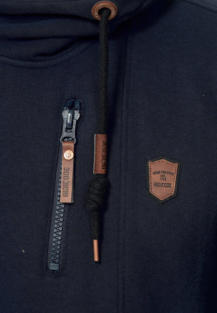 Indicode Herren Elm Kapuzensweatjacke - INDICODE