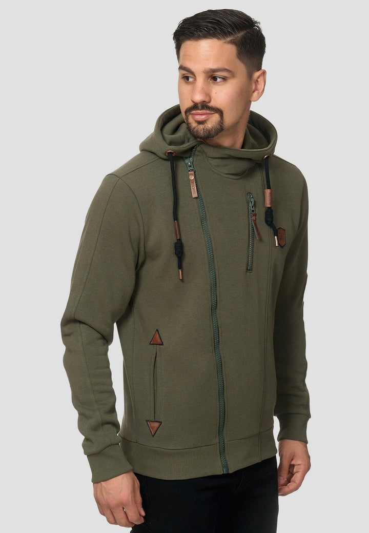 Indicode Herren Elm Kapuzensweatjacke - INDICODE