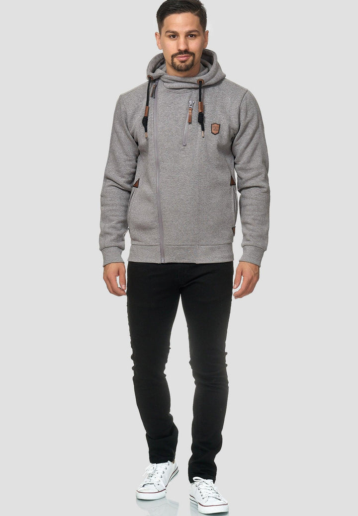 Indicode Herren Elm Kapuzensweatjacke - INDICODE