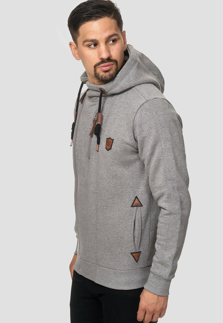 Indicode Herren Elm Kapuzensweatjacke - INDICODE