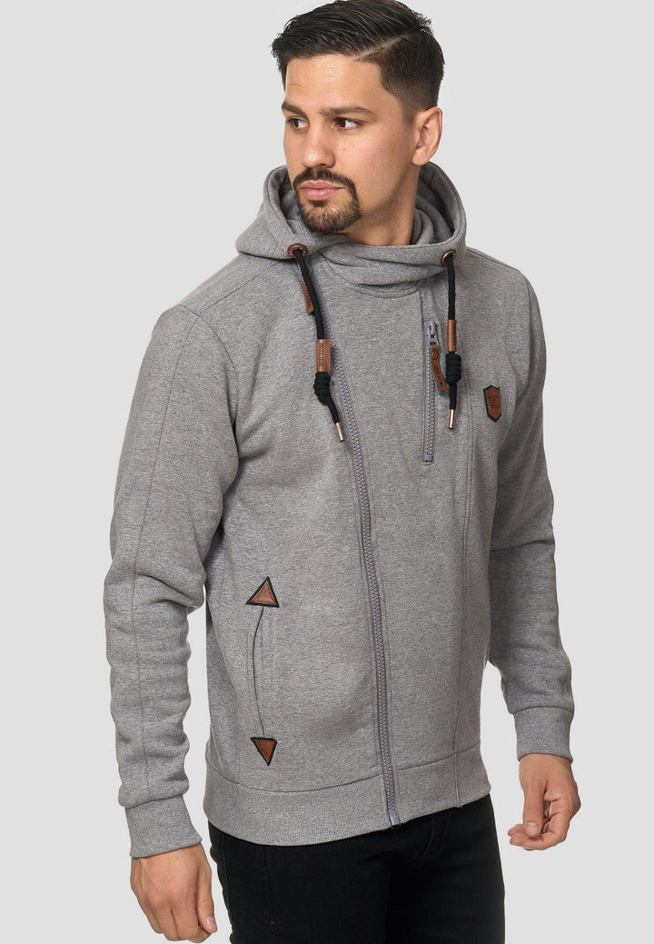 Indicode Herren Elm Kapuzensweatjacke - INDICODE