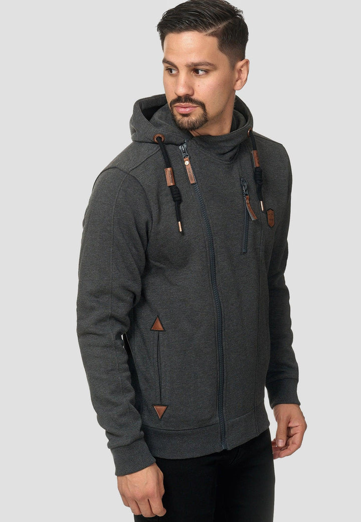 Indicode Herren Elm Kapuzensweatjacke - INDICODE