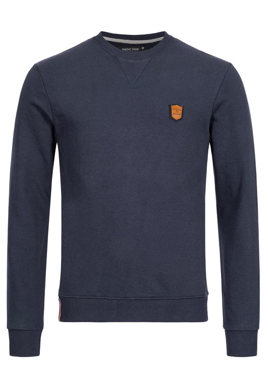 Indicode Herren Beechen Sweatshirt mit Ripp-Bündchen