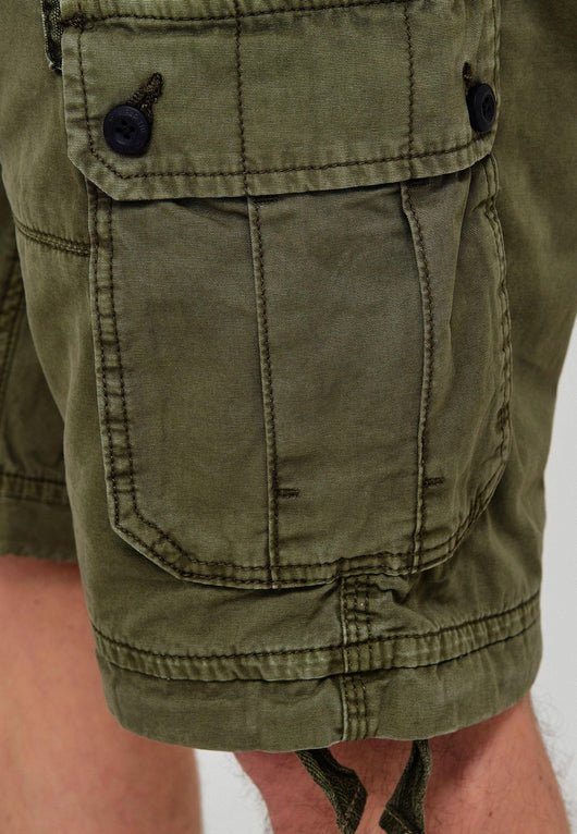 Indicode Herren Abner Cargo Shorts mit 7 Taschen aus 100% Baumwolle