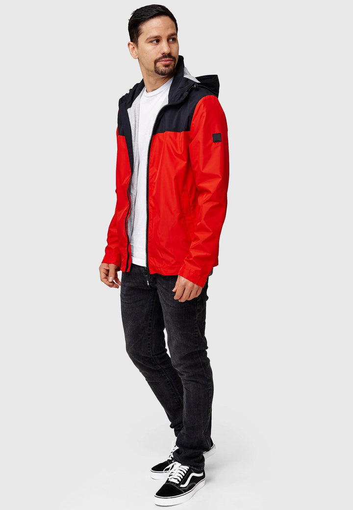 Indicode Herren Holmes Windbreaker mit Kapuze & Reißverschluss - INDICODE